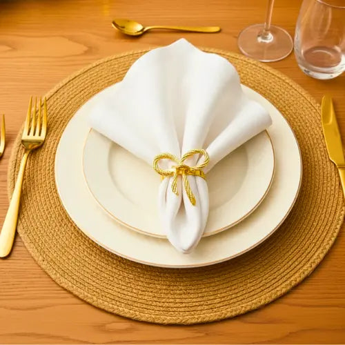 Golden & White Christmas Set – Luxury Bow